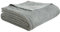 MH MYLUNE HOME Baumwolldecke Strickdecke Öko-Tex 127x152cm Kuscheldecke 100% Baumwolle Sofadecke Wohndecke Gehäkelte Decke Cotton Knitted Blanket-Grau 127 x 152 cm