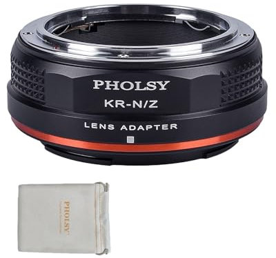 PHOLSY Manuale Adattatore per Lente: Compatibile con Obiettivi Konica AR e Corpo Fotocamera Nikon Z, Konica su Z