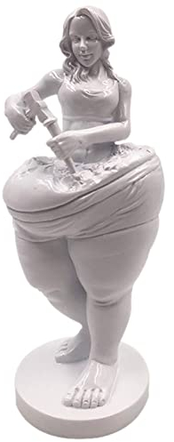 Abnehmende Göttin Harz 7 Cm |Gewichtsverlust Göttin Statue | Statue Wohnzimmer Skulptur Fat Lady Figur Yoga Lady Figuren Kreative Frau Harzskulptur Für Schönheitssalon, Gesundheitshalle Geschenke