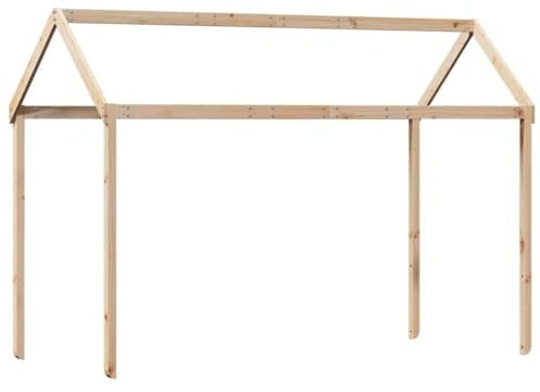vidaXL Dach für Kinderbett 207x80,5x151,5 cm Massivholz Kiefer