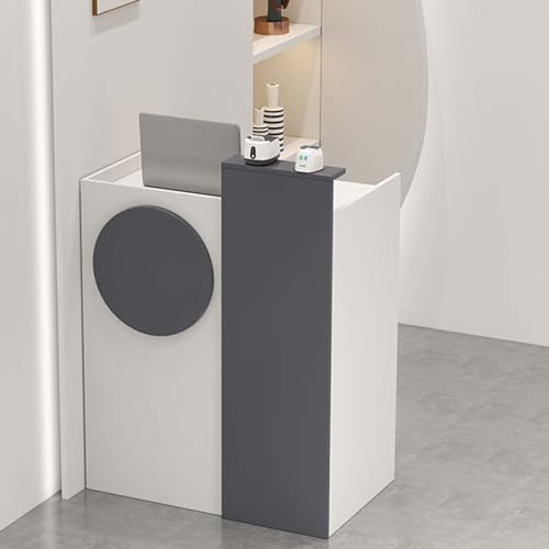 MAYFABD Empfangstheke Kassierer Counter Simple Modern Bekleidungsgeschäft Convenience Store Small Shop Bar Counter Counter Commercial Recept Reception Reception Empfangstheke,B,80x45x85cm