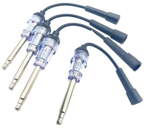 Set di 4 tester per candele in linea, tester di accensione per spina, tester di accensione dritto, con luce per tosaerba, veicoli a motore, rilevatore di diagnosi di ancoraggio