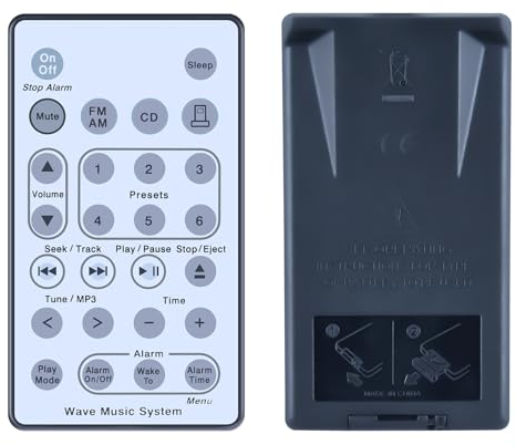 GOUYESHO Télécommande de Rechange pour Bose Wave Music System AWRCC1 AWRCC2 AWRCC3 AWRCC4 AWRCC6