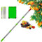 Barra recolectora de frutas con cesta, barra telescópica de acero inoxidable con cesta, recogedor de frutas para rastrear lugares inaccesibles, pinzas con cesta para frutas, manzanas y naranjas