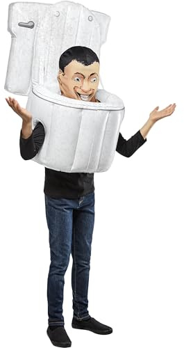 Rubies Skibidi Toilet: Skibidi Toilet Blow Up Costume for Kids, Boy's One Size