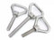 NUZBCPETR Dreieckige Ringschrauben aus Edelstahl(M10 x 60mm)