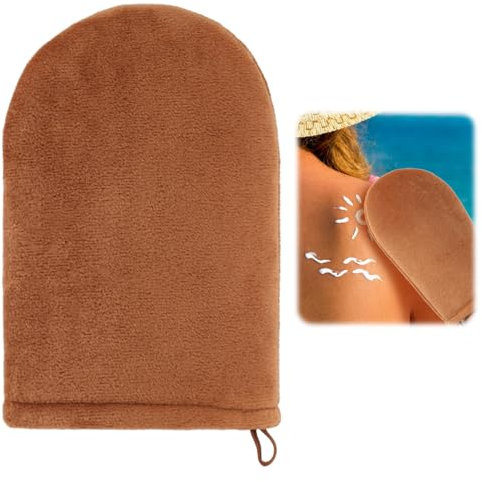 Selbstbräuner Handschuh Für PeelinggleichmäßIge Bräune Ideal Zum Auftragen Von Ohne Streifen Flecken Weicher Gesicht Körper Doppelseitig Verwendbar