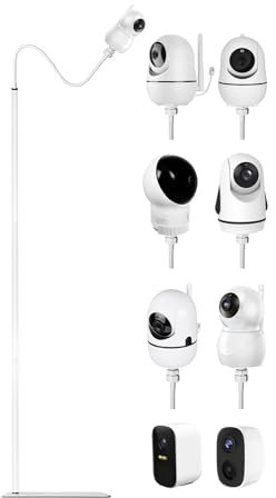 Gusfeliz Baby Monitor Holder - Universal Baby Monitor Holder for Baby Monitoring, Height-Adjustable from 94 to 174 cm, Compatible with Baby/Security Cameras