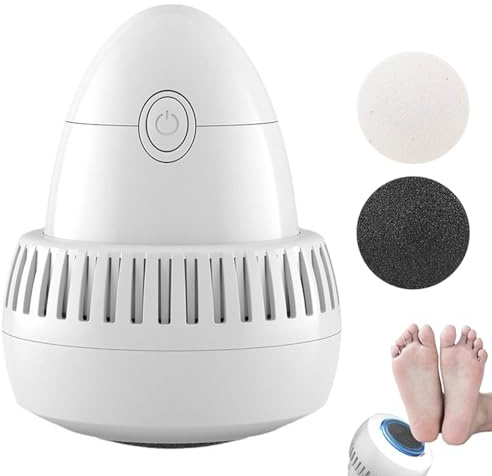 Morrat Foot Grinder, Hornhautentferner Elektrisch, Vakuum Hornhaut Entfernen, Wiederaufladbare Füße Hornhautentferner mit 2 Geschwindigkeiten & 2 Schleifköpfen, Vakuum-Hornhautentfernung für Harte Hau