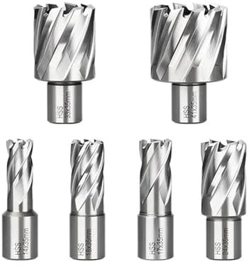 Broca de corona HSS de 6-60 mm, vástago Weldon de 19 mm, broca hueca, sierra de corona for herramienta de corte de metal(48x35mm)