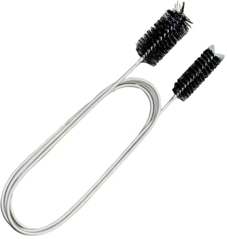 200 Cm Flexible Drain Brush,Long Thin Cleaning Brush,Slim Pipe Unblocker,Multifunction Drain Cleaner Tool for Bath Shower Fridge Sink Hole,Double Head Tube Cleaning Brush Unblocker Tool (Black)