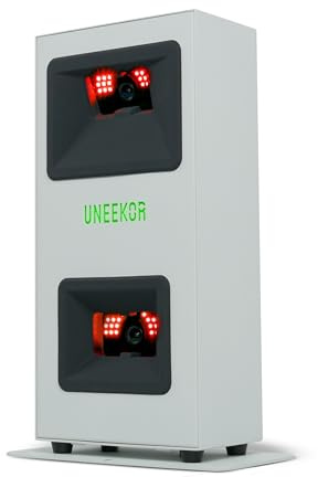 Uneekor Eye MINI CORE - Monitor e simulatore di lancio da golf per interni, 19 metriche di precisione, latenza quasi zero, funziona con GSPro, TGC19, E6, compatibile con AI Trainer, facile
