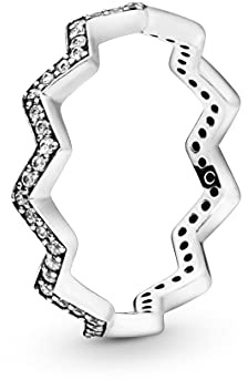 PANDORA Damen-Motivring 925 Sterlingsilber mit Ringgröße 50 (15.9) 197751CZ-50