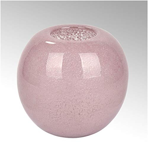Lambert - Vase Cassela - Heide - H16 x D17,5 cm - Glas mit Kupfernetz