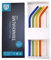 GRÄWE Lot de 5 pailles en verre trempé multicolore