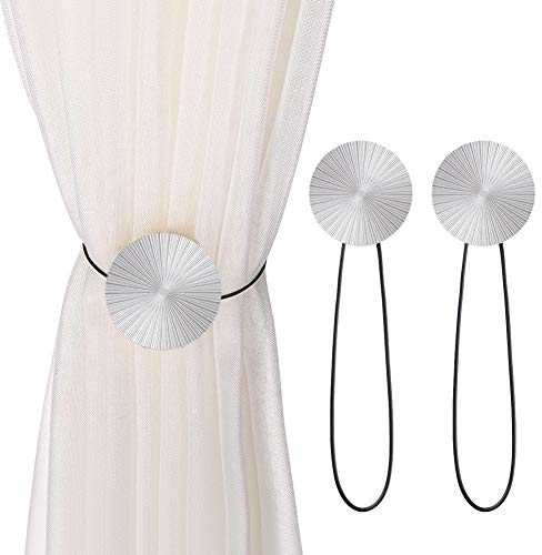 INHDBOX Magnetische Vorhang Raffhalter Stern Kreativ Gardinen Schlaufen Vorhang Clips Seil Rückwärtige Vorhang Halter Schnallen Vorhang Binder Gardinenhalter für Haus Dekoration 2 Stück