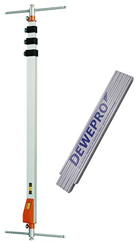 NEDO® Auto-mEssfix - von 415mm bis 945mm - zum Überprüfen und Nachmessen deformierter oder bereits gerichteter Kfz-Karosserien - inkl. einem DEWEPRO Zollstock 2m