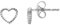 Esprit Ohrringe ESER01411100 Damen Ohrstecker Herz Ardor Silber