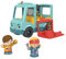 Fisher-Price GYF59 - Little People Burger Truck – deutsche Version, Musikspielzeug zum Anschieben mit Figuren, Spielzeug für Kleinkinder und Vorschulkinder von 1 bis 5 Jahren