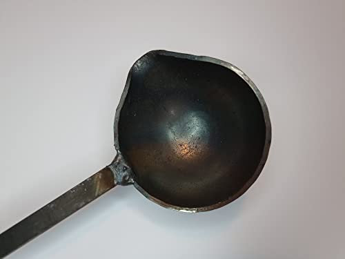 Gießlöffel Gießkelle 70mm, 100mm, 140mm Halbkugel aus Stahl 350mm Stiellänge (70mm)