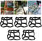 Cecaylie 5 Stück Pflasterform Gehweg Form Pflasterstein D.I.Y. Pflaster Pflastermacher Gießen 43x43x4cm Pflasterform Schablone für Beton, Gehweg, Pflastersteine, Terrassenplatten