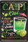 schilderkreis24 – Blechschild Cocktail Rezept Deko Bar Küche Kneipe Pub Theke Geschenk Geschenkidee Geburtstag Weihnachten Longdrink Tonic Spirituosen Trinker 20x30 cm (Caipi Kiwi)