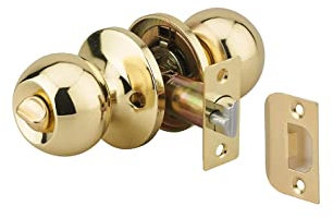 Serrure Horizontale Tubulaire en Applique, Condamnation pour Porte d'entrée, Axe Réglable, Finition Dorée, Livrée avec 3 Clés, Matériau Acier - THIRARD