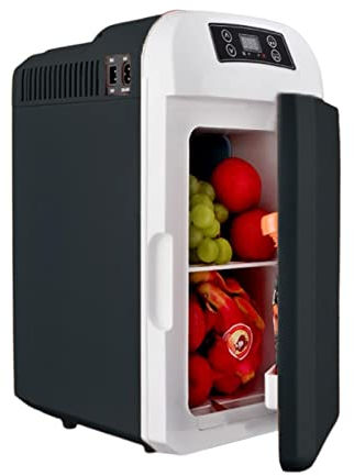 Moageme 8L Voiture Frigo Silencieux Portable Glacières pour auto12V / 220-240V Congelateur Voiture, -10? ~ 65?, Chauffage et Refroidissement Réfrigérateur pour Camping, Voyages