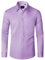 J.VER Mens Shirts Long Sleeve Dress Non Iron Casual Shirt Stretch Regular Fit Work Formal Business Button Down Shirts with Pocket Purple M