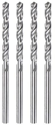 sourcing map 4pcs Solid Carbide Drill Bits 2mm C3/K10 Tungsten Carbide Precision Mini Micro Straight Shank Twist Drill Bit for Stainless Steel Metal Plastic Wood
