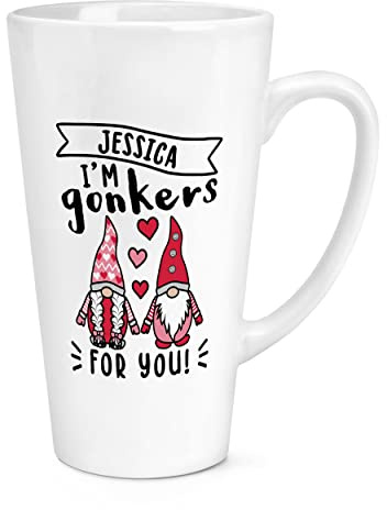 Personalised I'm Gonkers for You Gonk 17oz Large Latte Mug Cup