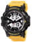 Ravel - 5ATM Ana-Digi-RDT.2-Herren-Quarz-Armbanduhr mit Beleuchtung - RDT.2F - Gelb
