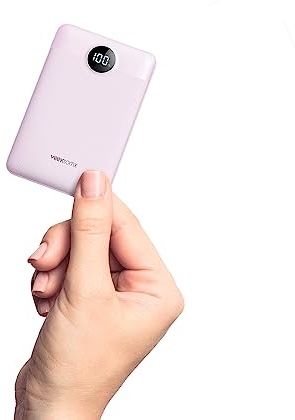 VEEKTOMX Power Bank Fast Charging 22.5W, 10000mAh Mini USB C Portable Charger with PD QC 3.0, Small Battery Pack, Compact External Battery Bank for iPhone, Samsung, Travel Essentials(Purple)