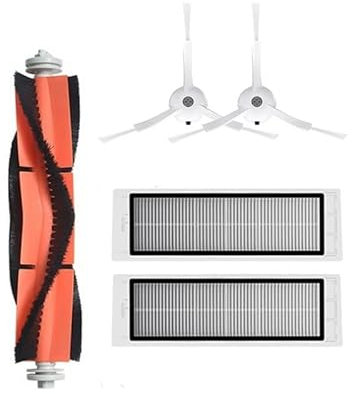 GRASKY Passend für Xiaomi Mijia SDJQR01RR 1S und Rockrobo Vacuum V1 Roboter-Staubsauger-Teile-Kits, Hauptseitenbürsten-Filterrad (Farbe: Set A)