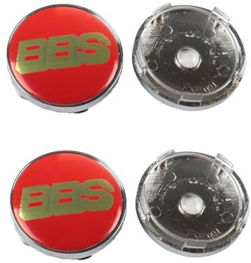4 pièces 60MM Auto Cache Moyeux Compatible avec pour BBS BBS BBS-D-Class - Solide et Robuste - Enjoliveurs pour Jantes,B-B