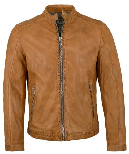 Milestone Lederjacke MS-Lacona Camel 56