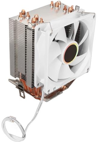 Sxhlseller Professional CPU Air Cooler, 6 Tubes 90mm CPU Cooling Fan, Universal CPU Cooler with Quiet Operation, 2000 High Rotation Speed for PC