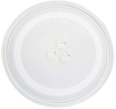 GC GLOBALCOMMERCE Plat en verre universel pivotant de 24,5 cm pour four à micro-ondes avec 3 fixations, PLA245