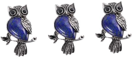 WRITWAA 3 Stück Schicke Kristall-eulenbrosche Modische Brosche Für Frauen Kristall-eulenform Brosche Für Mantel Schal Schnalle Clip Für Hochzeit Party