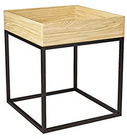 QTTYREV Wohnzimmertisch Wohnzimmertische Beistelltisch mit Rädern, Glastisch, mit Korb, Badezimmer, Küche, Sparen (Größe: 60 * 40 *