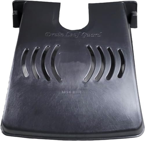 Easy Shopping® Drain Cover for Outdoor Gutter Plastic Drain Tidy External Drain Cover - Prevents Drains Blockage from Leaves and Rubbish with Downpipe Cutout