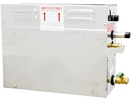 Chauffage de piscine 7KW Générateur de vapeur sauna mouille vapeur machine à vapeur en acier inoxydable machine à vapeur maison de beauté avec un contrôleur numérique Transfère efficacement la chaleur