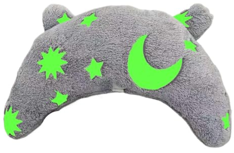Halber Donut Kopfkissen für Hunde, weiches U-förmiges Kissen für Haustiere, halbrund für Haustiere, Nackenschutz, für Katzen und Hunde, beruhigtes Kissen