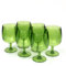 Yalin Juego de 6 vasos apilables irrompibles de plástico acrílico de 12 onzas para vino y agua. (verde, 12 onzas)