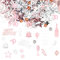 Happy 70th Birthday Confetti 30g 70th Anniversary Glitter Foil Table Decoration Sequins for 70 Years Birthday Table Confetti Party Decoration Rose Gold