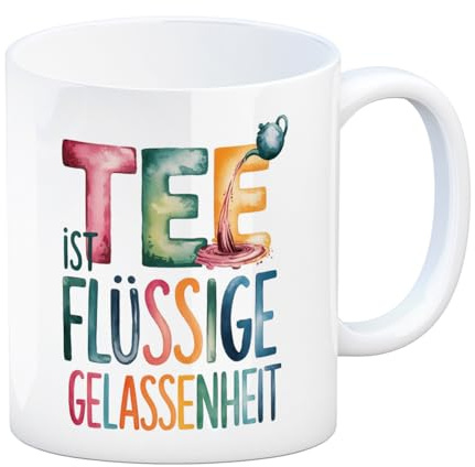 speecheese Tee ist flüssige Gelassenheit Kaffeebecher Entspannung am Arbeitsplatz, ideal für Tee- und Kaffeeliebhaber