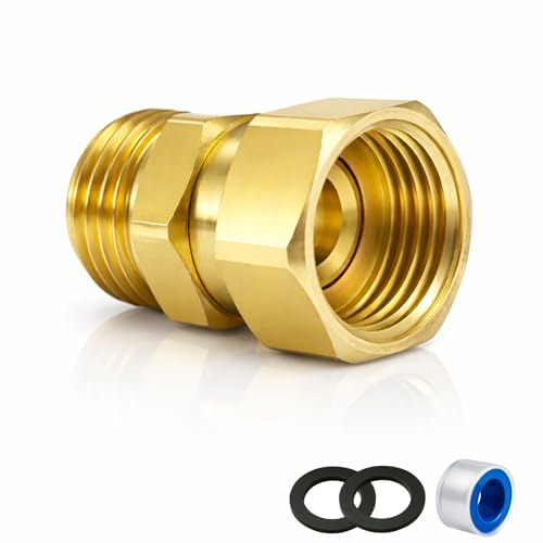 XNTONG Upgraded No-Leak Easy-Rotate 3/4 GHT Garden Hose Swivel Connector