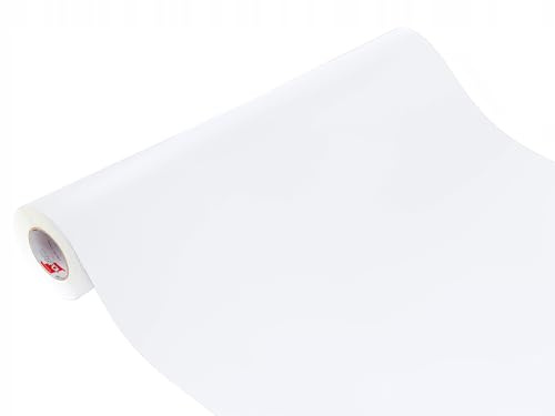 DecoMeister Pellicola per Vetri Finestre Privacy 100x200 cm - Pellicola Adesiva per Vetri Smerigliati con Protezione UV - Effetto Satinato, Ritagliabile per Bagno, Casa, Ufficio - Bianco Opaco