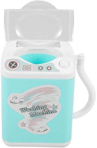 LALADEFIEE Kinder Kleiner Waschmaschine Spielzeug aus Kunststoff mit Realistischem Design und Intelligentem Steuerungssystem für Pädagogisches Rollenspiel und Make Up Reinigung
