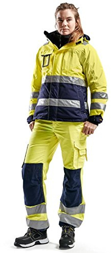 Blakläder High-Vis Damenhose ohne Nageltaschen und Arbeitshose ohne Werkzeugtaschen